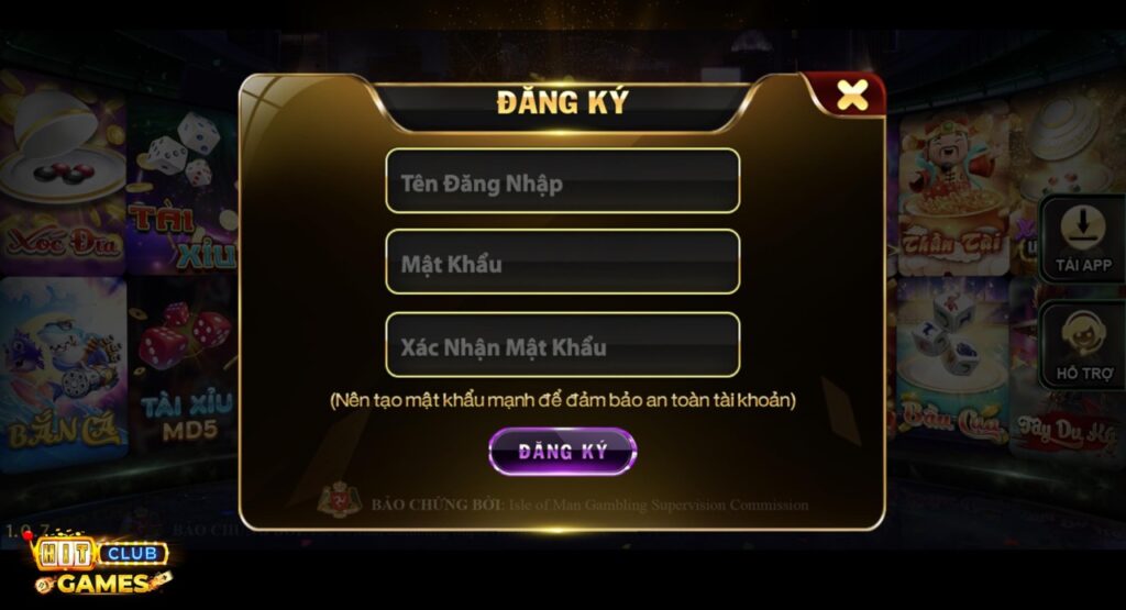 giao dien dang ky hit club PC