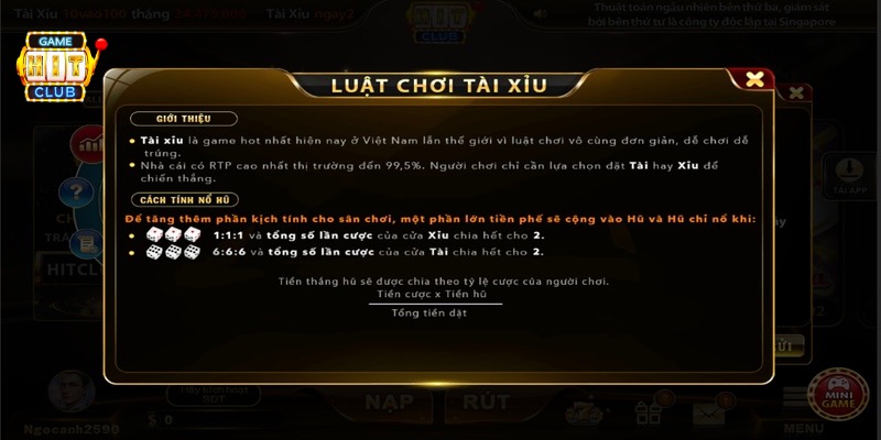 Game Tài Xỉu Hit Club