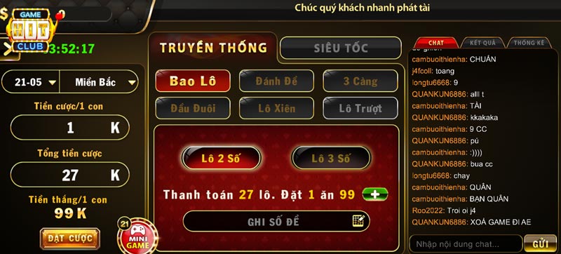 Top 10 game Hit Club: Lô đề 1 ăn 900