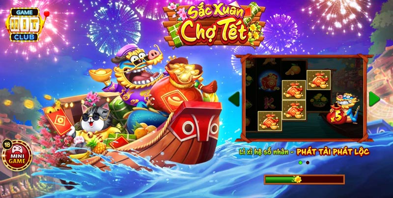 Game Hit Club Slot Game: Sắc Xuân Chợ Tết