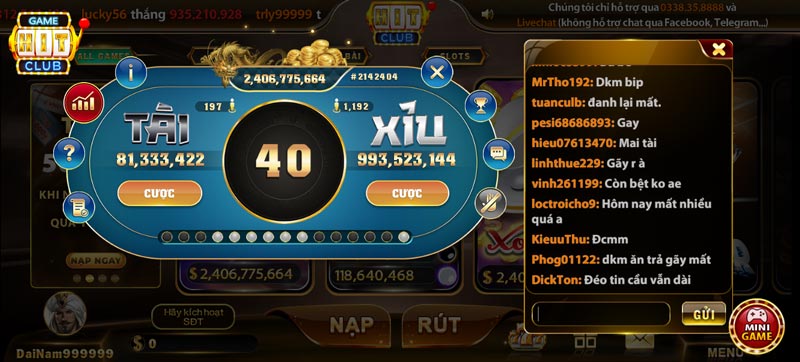 Top 10 game Hit Club: Tài Xỉu Hit Club