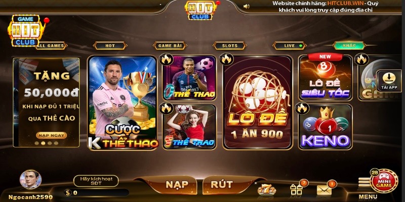 Chơi lô đề 1 ăn 900 Hit Club